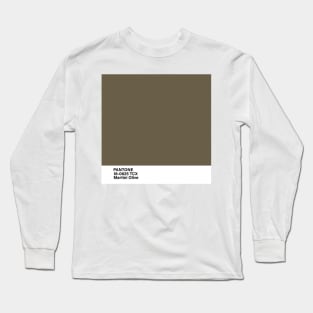 PANTONE 18-0625 TCX Martini Olive Long Sleeve T-Shirt